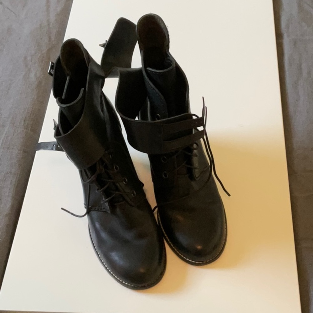See by Chloe Wedge Lace-Up Boots